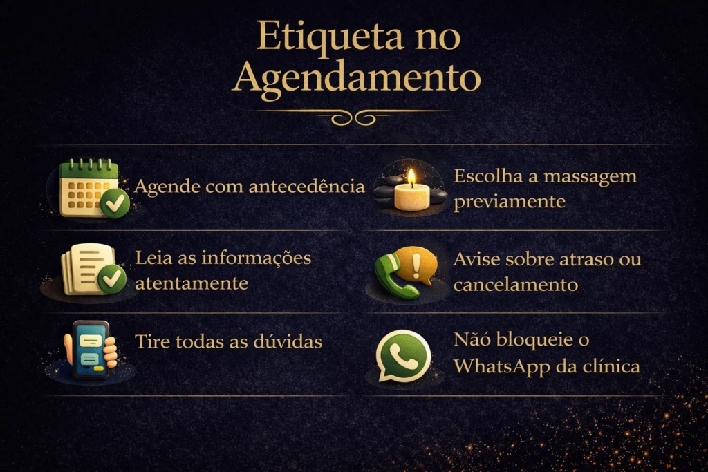Etiqueta no agendamento