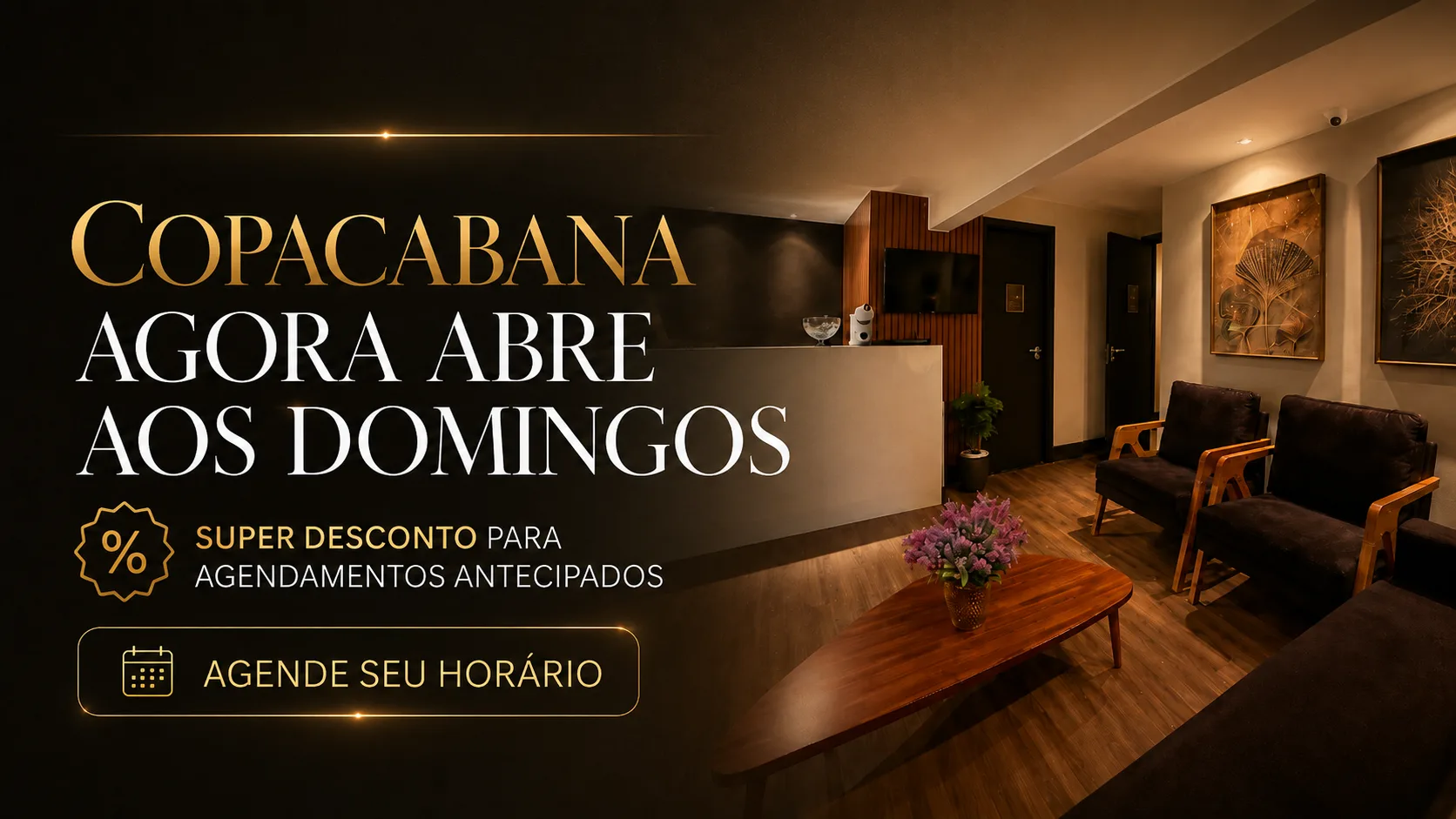 Copacabana agora abre aos domingos